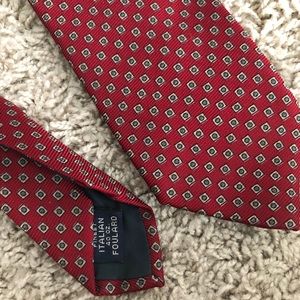 VNTG Italian 100% silk Foulard Tie